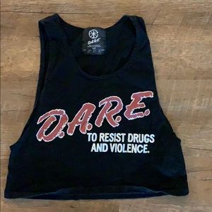 D.A.R.E tank top/crop top